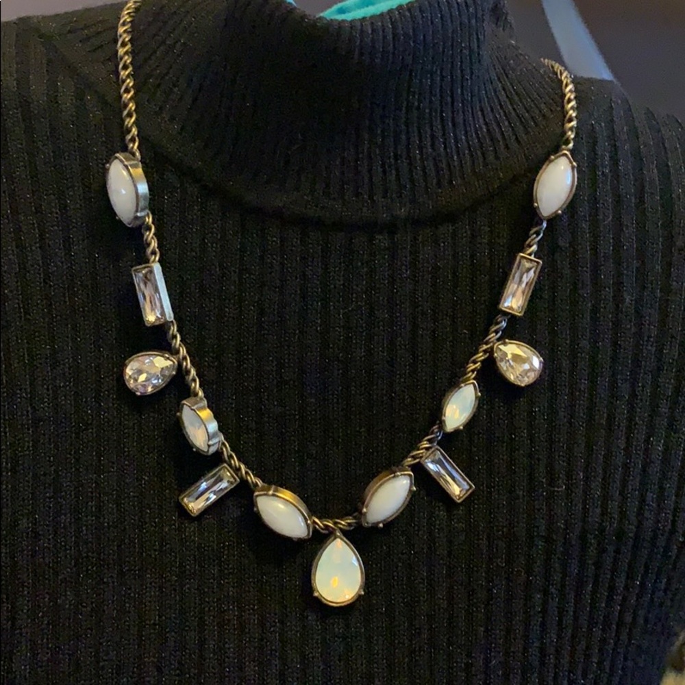 K&R Silpada N0916 crystal clear moonstone necklace - Picture 3 of 4